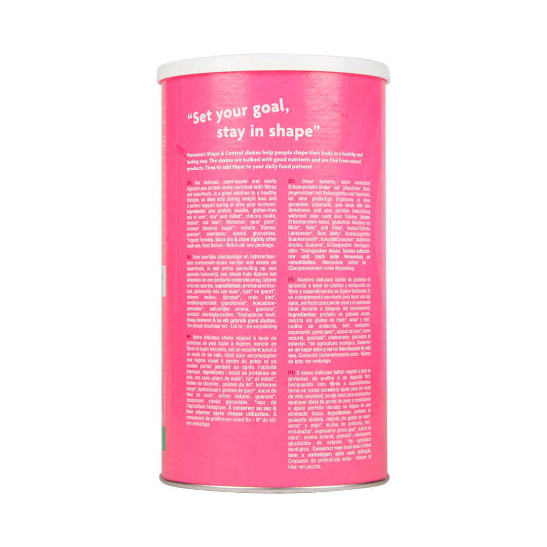 Veg. prot. 46% Shape&Control Straw&Raspberry 350 g