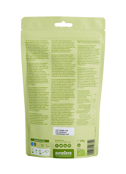 Wheat grass JUICE powder 200 g SUPER GREENS BIO