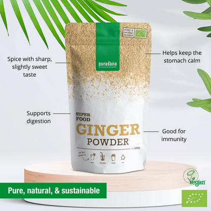 Ginger raw powder 200 g BIO