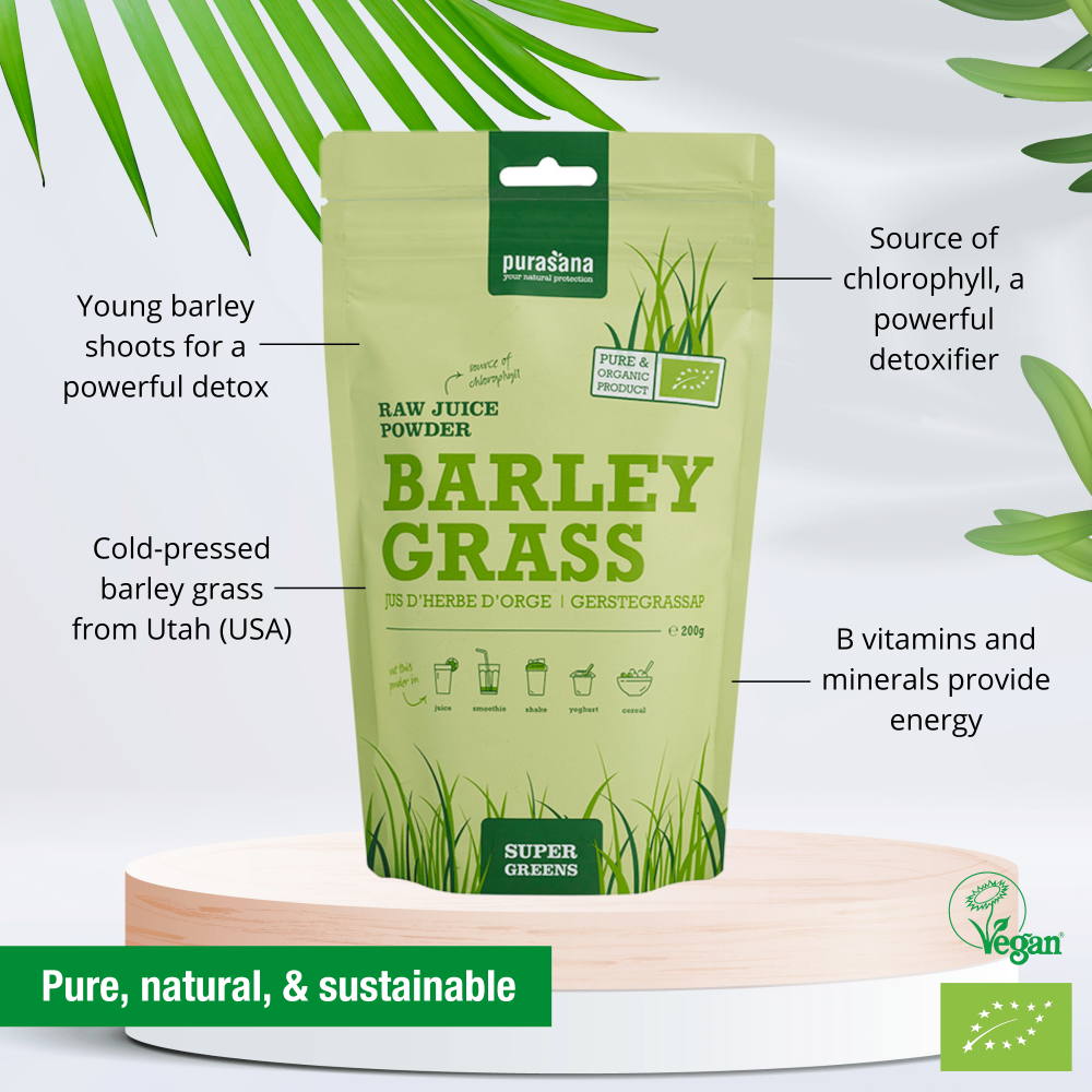 Barley Grass JUICE powder 200 g SUPER GREENS BIO SUPER GREENS