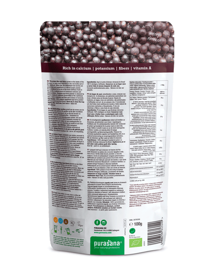 Acai berry freeze dried powder 100 g BIO