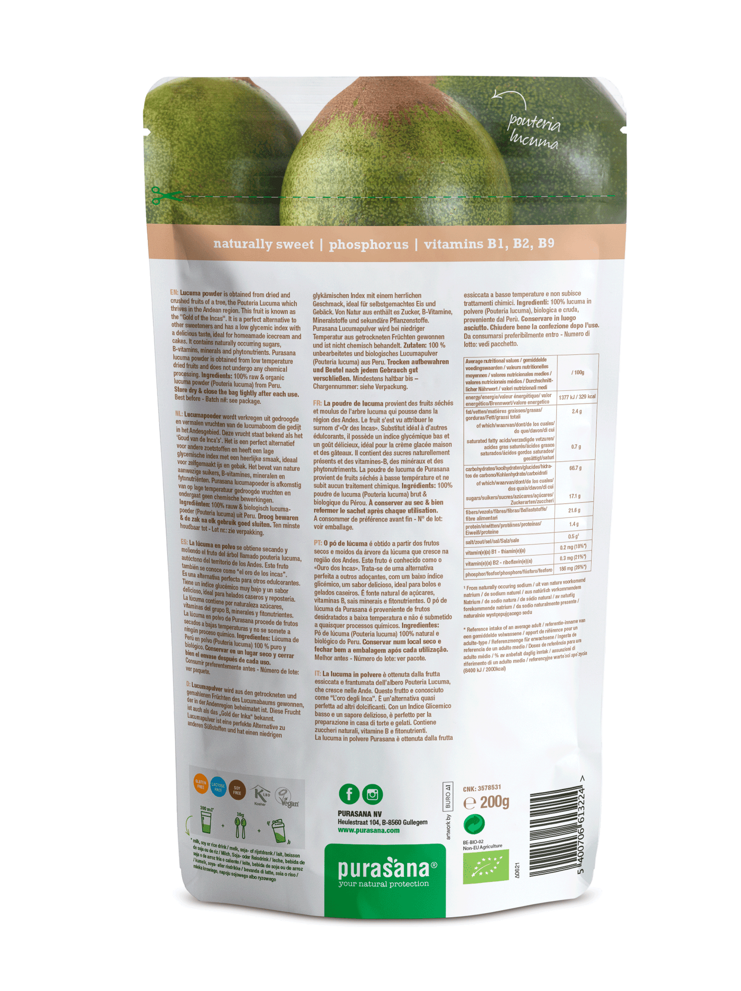 Lucuma raw powder 200 g BIO