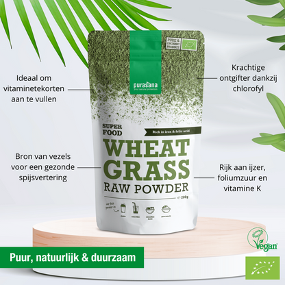 Wheat grass raw powder 200 g BIO