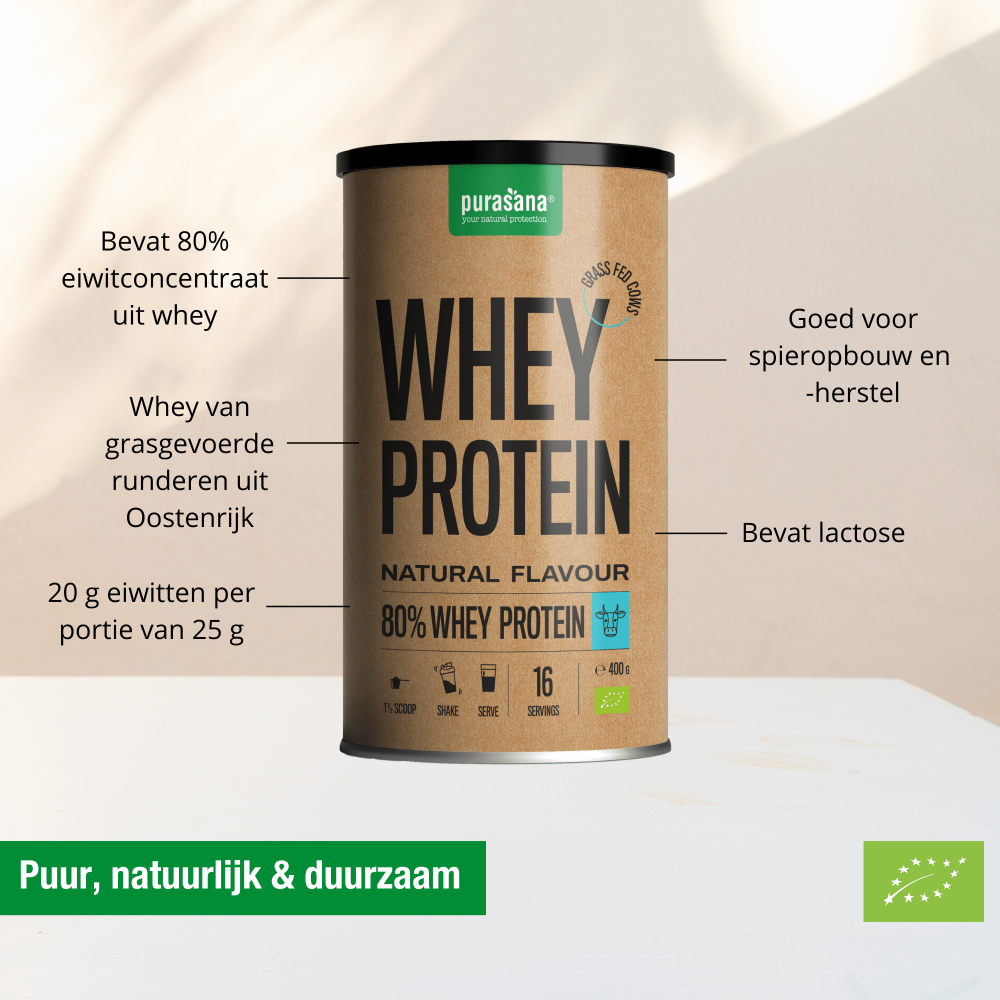 Whey protein 80% natural 400 g BIO