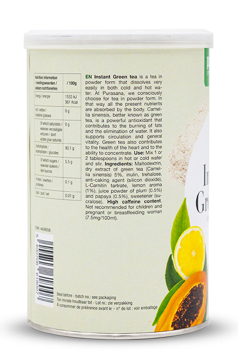 Green tea instant (papaya, plum & inulin) 200 g