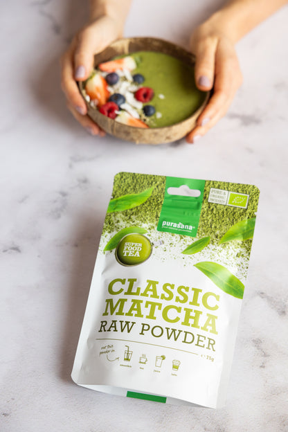 Purasana Matcha Classic raw powder 75 g BIO