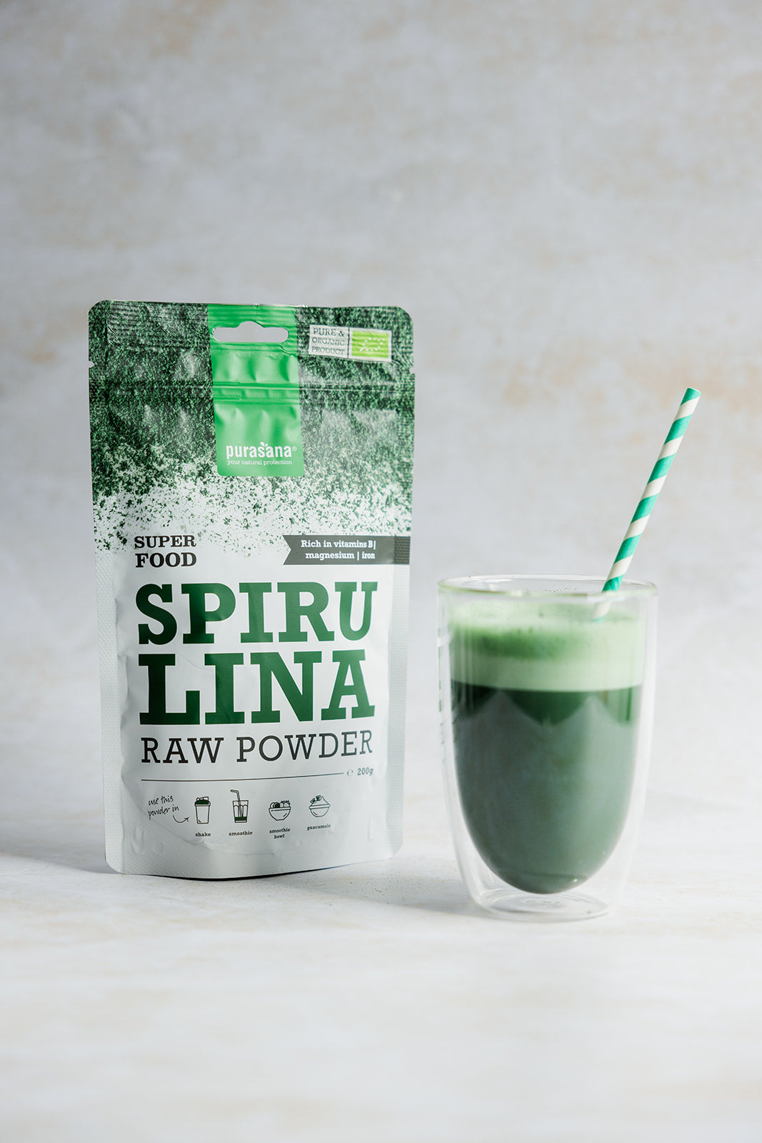 Purasana Spirulina powder 200 g BIO