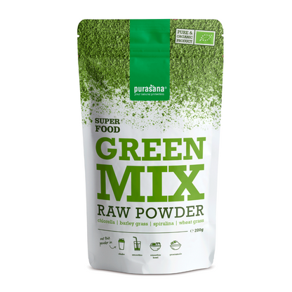 Purasana Green Mix raw powder 200 g BIO