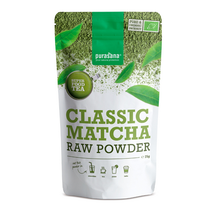 Purasana Matcha Classic raw powder 75 g BIO