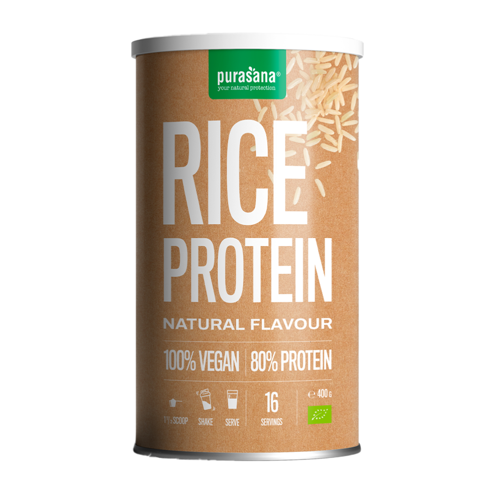 Vegan protein 80% rice natural 400 g BIO